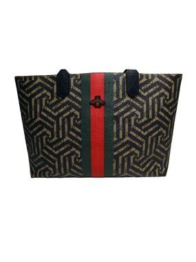 Gucci GG Carre Ido Bee Supreme Canvas Tote Bag